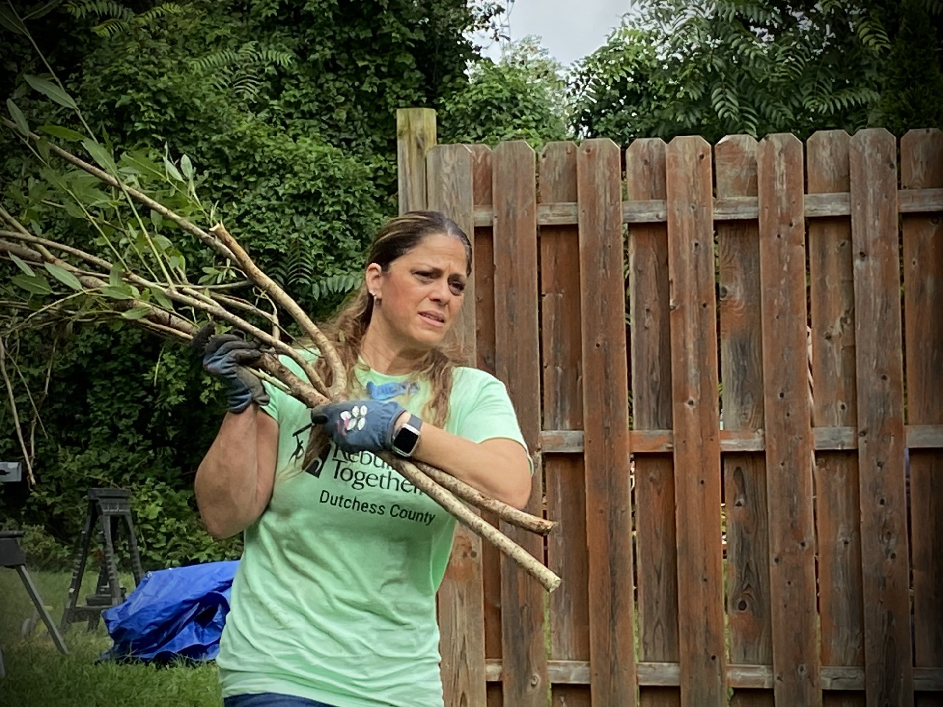 Team leader, Branch Manager from Wells Fargo on project day.