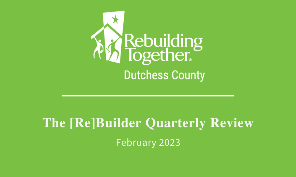 The [Re]Builder Quarterly Review, February 2023