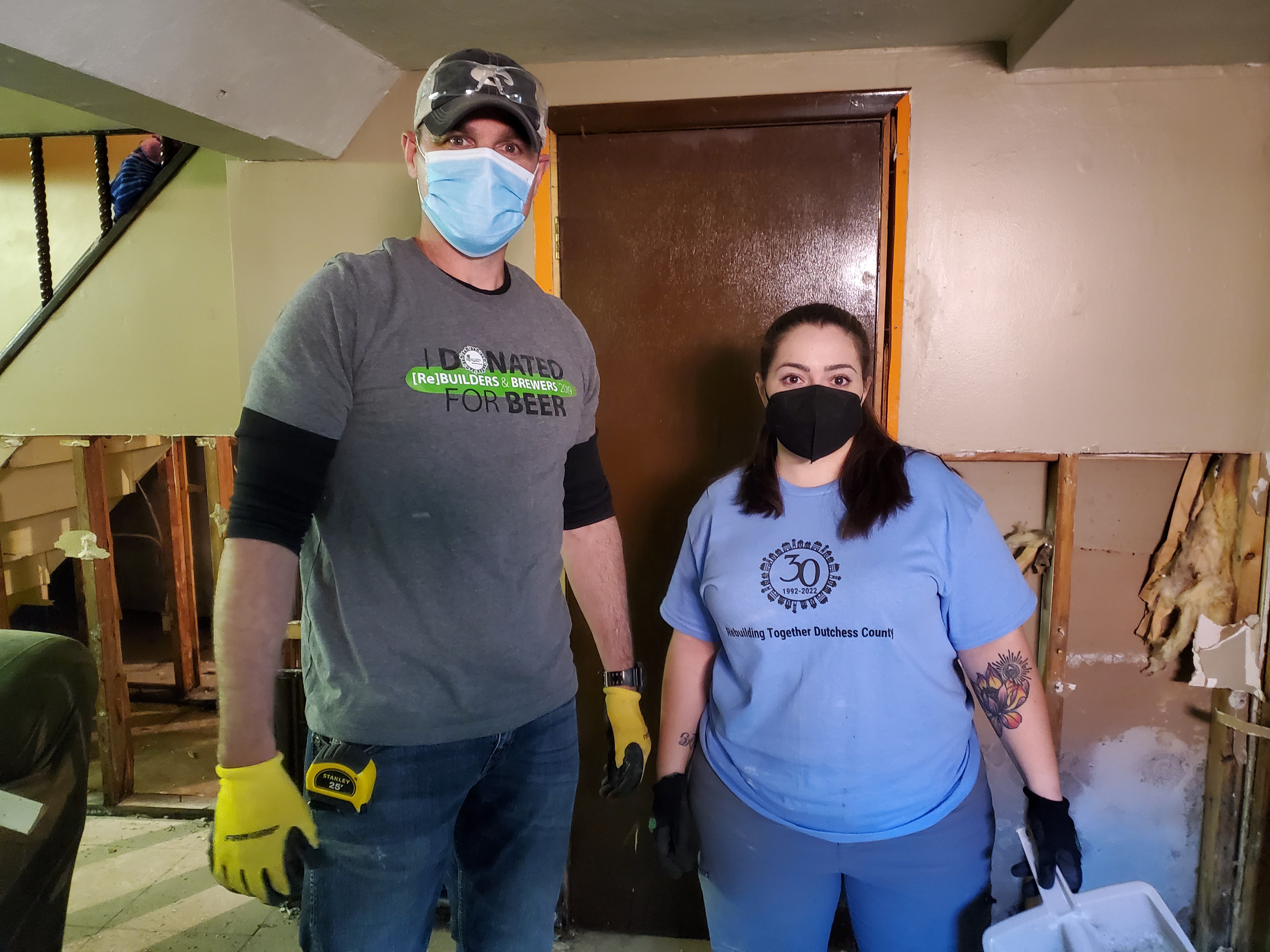 GKontos Roofing volunteers on National Rebuilding Day.