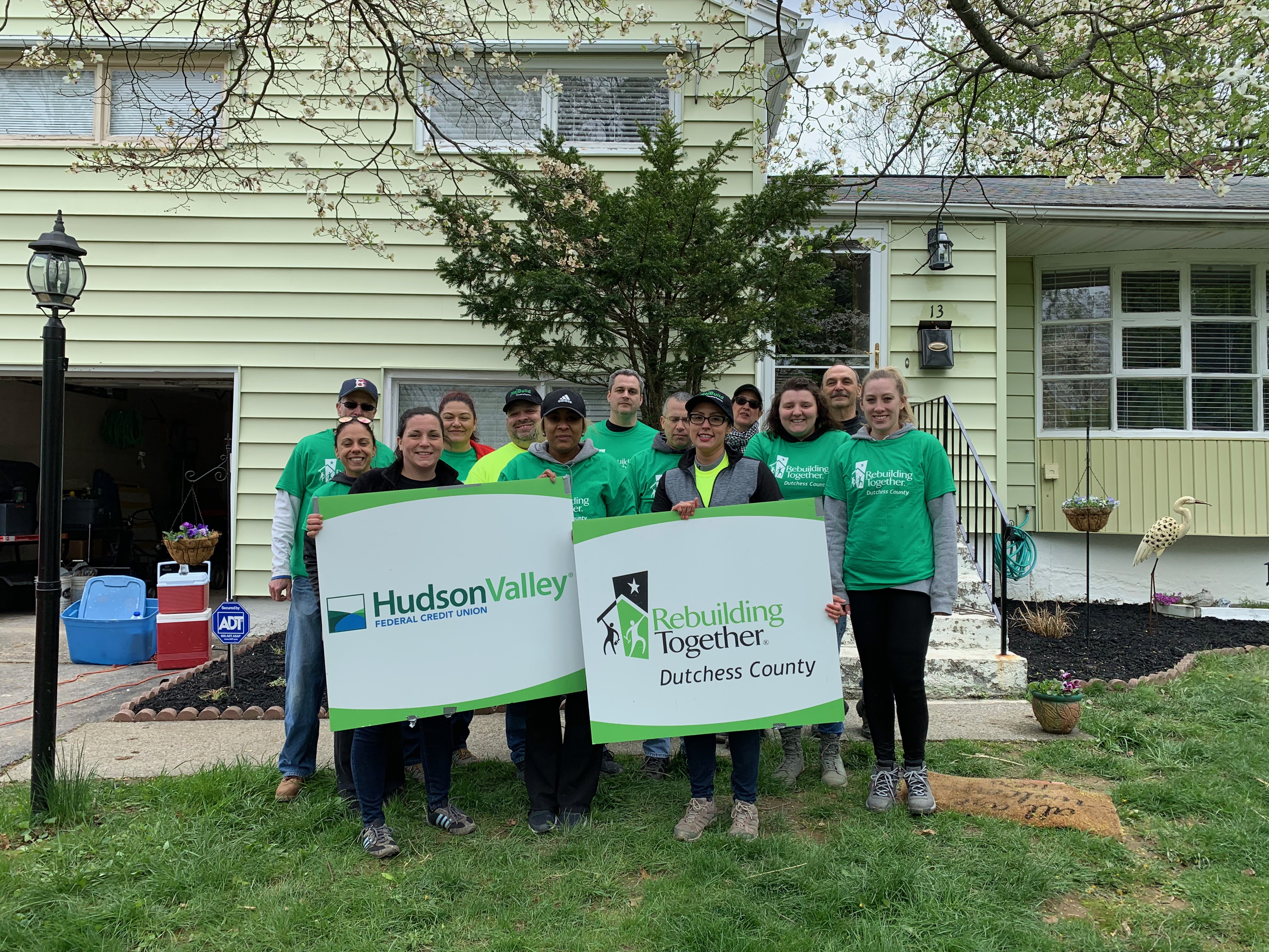 Volunteers at a project in Poughkeepsie in 2019.