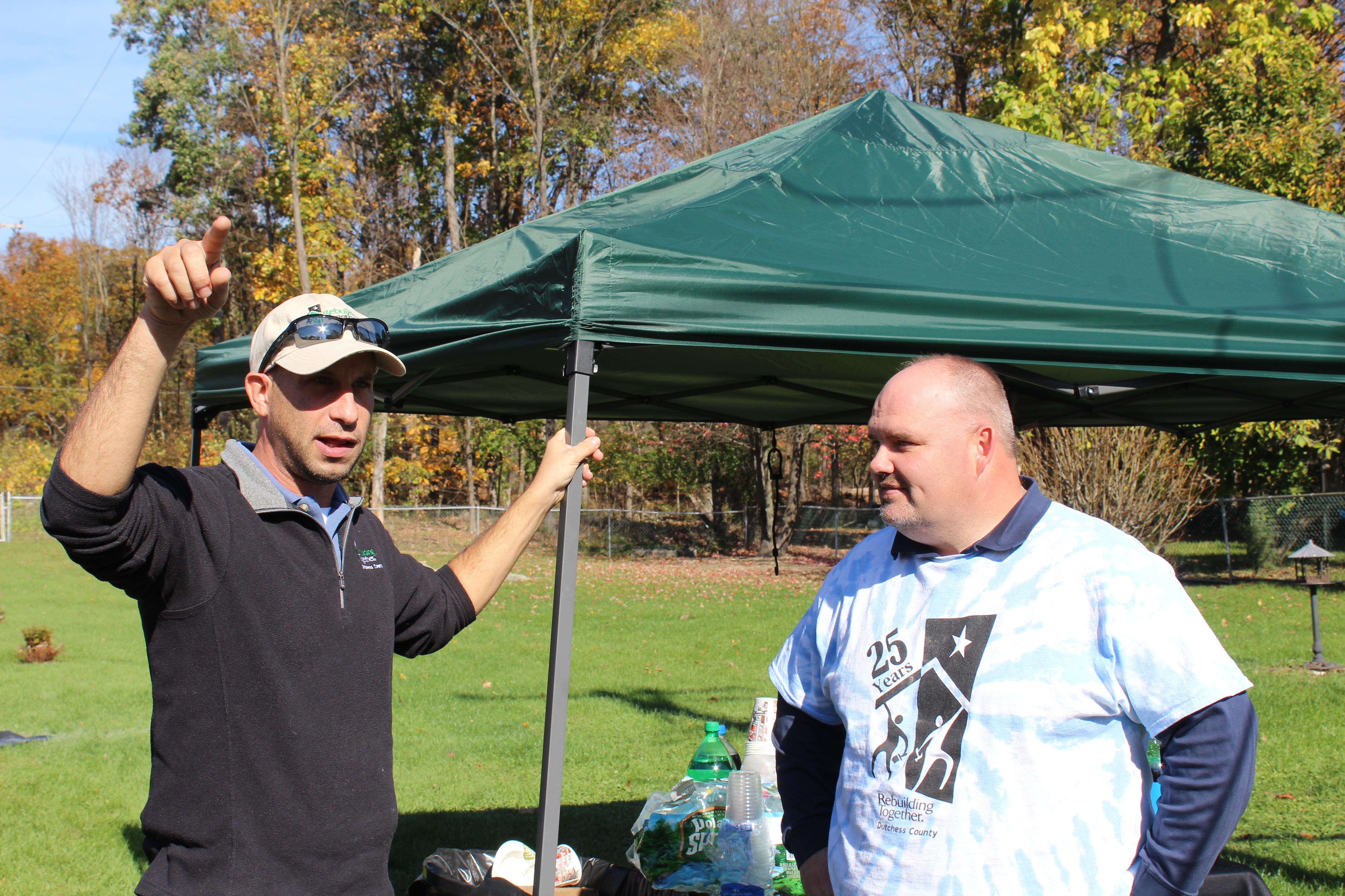 Wyeth with house captain Tim Barry